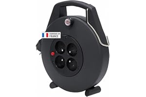 Brennenstuhl Enrouleur de câble domestique Confort-Line 10m, Fabrication Française