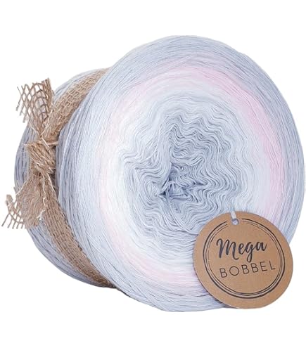 MegaBobbel Farbverlaufsgarn Taupe – 4-fädig, 750m, Zum Häkeln & Stricken