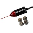 MAYMOC 16MM Crossbow Archery Arrow Red Bore Sighter Tool Threads onto Arrows with 2 Sets of Batteries