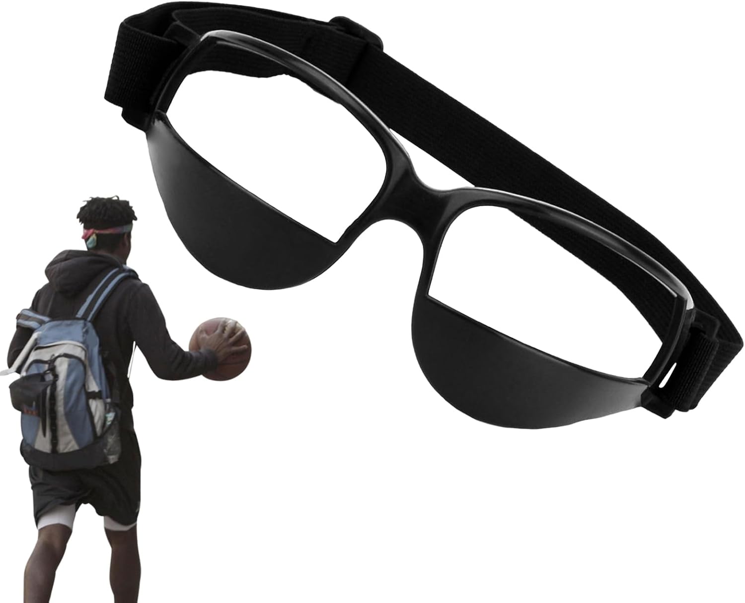 Generisch Gafas de baloncesto, gafas deportivas portátiles, gafas de regateo, especificaciones protectoras para regatear, equipo de entrenamiento de baloncesto