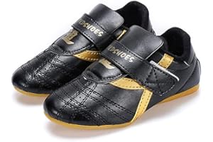 MENG Chaussures De Taekwondo Chaussures De Boxe Sports Chaussures Arts Martiaux Kung Fu Taichi Antidérapant Léger Respirantes Comfortable Unisexe Hommes Femmes Adultes Enfants ( Color : Black , Size : 30 )