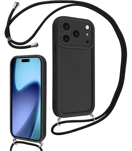 Jacyren Custodia per cellulare compatibile con iPhone XS, collana in