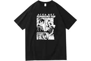 FLOWEREYES Jujutsu Kaisen T-Shirt Anime Jujutsu Kaisen Character Print Short Sleeve T-Shirt Fushiguro Toji T-Shirt for Unisex Adult