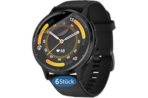 Frgnie Schutzfolie kompatibel für Garmin Venu 3 45mm Smartwatch (6 Stück) Flexibel TPU Displayschutzfolie, Vollabdeckung HD Folie