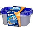 Ziploc Container Large Rectangle, 9 cup Containers (4ct)