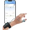 Wellue Bluetooth Sleep Pulse Oximeter Approved UK, Continuous Monitoring Blood Oxygen Monitor with 72hr Battery Life, Portable Heart Rate Monitor, Mobile APP and Shared Report