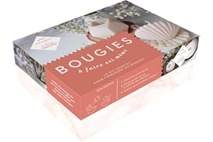 Bougies à faire soi-même: Le kit complet pour fabriquer ses bougies. Coffret avec 1 livre, 3 moules, 3 tubes de colorants, 400g de cire et 6 mèches