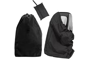 YSJCHEBS 1 sacchetto di sicurezza nero 86x43 cm, tessuto Oxford, resistente all'acqua e alla polvere, multifunzionale, adatto per i viaggi, chiusura con cordoncino