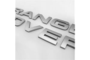 SWEPER zlj6688 Original Quality Range Sport Grill Logo Letters Rover Boot Badge Emblem Decor (Color : Silver)