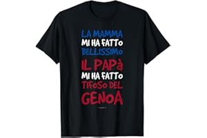 LUMOMIX Magliette Uomo Manica Corta Calcio Regalo Tifoso Del Genoa Maglietta