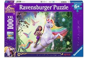 Ravensburger barnpussel - 12004164 - Unicorn Academy - enhörningspussel för barn från 6 år och uppåt, med 100 bitar i XXL-for