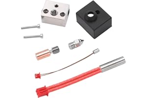 SEPTPENTA Zestaw Hotend drukarki 3D do Ender 3 S1, do Ender 3 S1 Pro, do CR10 Smart Pro, do Sermoon V1, V1 Pro, dysza 0,4 MM, futerał silikonowy, zestaw bimetalicznych bloków grzewczych 300 ℃