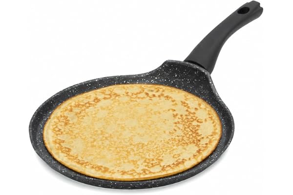 Blackmoor 67249 Klassisk 26 cm pannkakspanna/non-stick beläggning/svalt beröringshandtag/lämplig för induktion, elektriska och gasspisar/gör också crepes, omeletter, rotis med mera