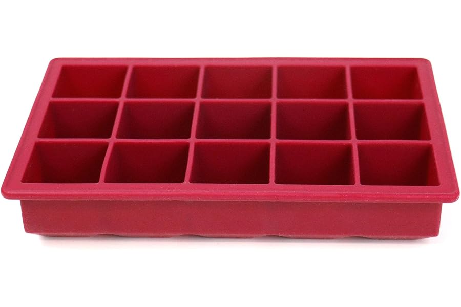 Jata Hogar HACC4540 - Cubitera de Silicona con Tapa para 15 Cubitos, Molde Flexible Antiadherente, Fácil Desmoldado, para Hie