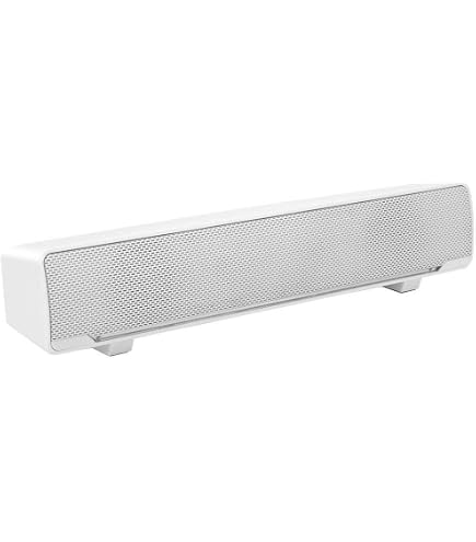 Soundbar Met USB-voeding – 3W Stereo – 3,5 Mm Aansluiting – Blauw LED-ademlicht – 32 Cm – Voor Tv, Pc, Laptop En Projector
