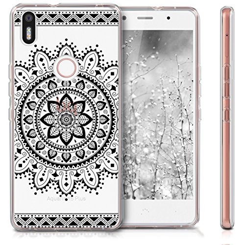 kwmobile Funda para bq Aquaris X5 Plus - Carcasa de TPU para m vil y dise o de Flores Aztecas en Negro Transparente reviews kwmobile Funda para bq Aquaris X5 Plus - Carcasa de TPU para m vil y dise o de Flores Aztecas en Negro Transparente