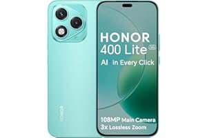 Honor 400 Lite 5G Smartphone 8 GB 256 GB, Cámara de 108 MP con Botón AI, Pantalla AMOLED Eye-Care de 6,7 Pulgadas y 120 Hz, Doble SIM NFC IP64, Android 15, Verde