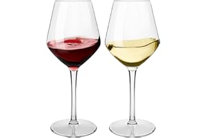 HAHASHOW Incassable Verres à vin 100% Tritan-Plastique Verres à vin 440ml Verres à Boire pour Le Parti Lot de 2