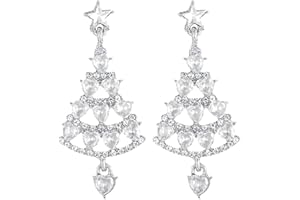 Gukasxi kolczyki choinkowe świąteczne stadniny kolczyki dla kobiet choinka wiszące kolczyki świąteczne kolczyki świąteczne kolczyki dla kobiet nastolatek dziewcząt