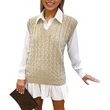 Womens Ladies Knitted Sleeveless Jumper 