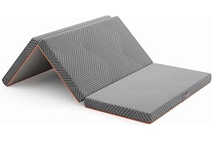 Vesgantti Matelas Pliable 120x195x8cm - Gris Matelas invité en Mousse à Mémoire de Forme en Gel, Housse Souple Oeko-TEX - Parfait lit Pliant 1 Personne, lit d'appoint Matelas