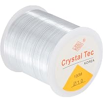 Fil Élastique Blanc 1mm Pour Bracelets - 100m De Cordon Souple Pour Créer Tes Bijoux Facilement - 6