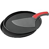 Zenker Pizzaset, 3-delige pizza bakplaat set met 2 anti-aanbak pizza pannen Ø 29 cm & een 2-in-1 pizzasnijder voor lekkere pi
