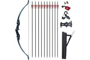 Vogbel Archery Recurve Bow and Arrows Set for Adults 30lb 40lb Takedown Bow Left and Right Hand Longow Kit for Beginner Hunting Shooting Practice