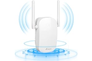 GARMEE WiFi Extender Booster 1200Mbps, Dual-Band 2.4GHz & 5.8GHz WiFi Range Extender, Wireless Signal Booster with 2 * 2dBi External Antennas, Broadband Booster Wifi Repeater Up to 4000sq.ft and 45 Devices