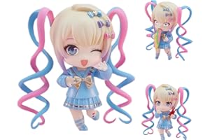 Epitome KAnge Figurka Anime Needy Streamer Przeciążenie Figurka Q Wersja Urocza Anime Dziewczyna Figurka Twarz i Ruchy można zastąpić Model Statua PVC Blat Dekoracja Kolekcjonerskie Ozdoby Prezenty