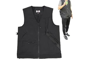 SAMULIY Dog Training Vest, Pet Trainer Vest Dog Handler Trainer Vest-Windproof Dog Trainer Vest With Multiple Pockets,Fishing Vest Zipper Vest Sleeveless Jacket For Travel Hunting Photo