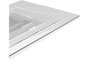 DISPLAYPRO Polycarbonate Clear Plastic Sheet 6mm Cut to size (1000 x 750mm)