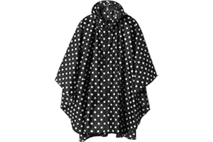 SAPHIROSE PONCHO Poncho Impermeable Mujer Unisex Reusable Chubasquero Hombre Capa de Lluvia Nieve
