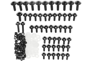ASUDARO 158pcs Motorcycle Fairing Bolt Kit Motorcycle Screw and Nut Kit Motorcycle Fairing Screw Set M6 M5 Windscreen Fastener Screw Ferrule Fairing Bolt Kit Complete Fastener Set