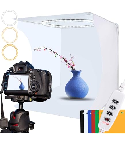 Box Fotografico Portatile Couleeur 40cm – 120 LED, CRI 95+, 6 Fondi Colorati, Pieghevole