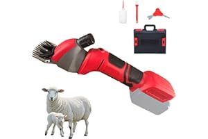 YEZMEK Sheep Clipper Battery - 2800 RPM Electric Pet Hair Trimmer with 13 Tooth Blade, Compatible with Makita 18V-21V Battery, for Sheep, Goats, Cattle, Horses & Farm Animals (Without Battery)