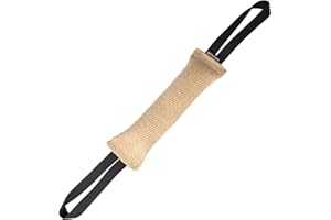 DINGO GEAR WWW.DINGOGEAR.COM 1977 DINGO GEAR Bite Tug with 2 Handles Reinforced for Dog Training and Fun 28 x 6 cm, Jute
