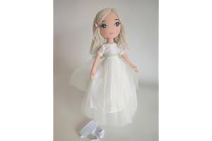 Drimydolls Muñeca de comunión Blanca (Muñeca de comunión Eira)