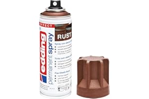 edding 5200 spray permanente - efecto óxido mate - 200 ml - pintura acrílica para decorar vidrio, metal, madera, cerámica, plástico, lienzo