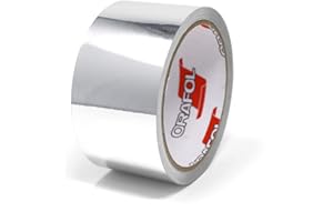 Finest Folia 10 m Strisce adhesive effetto cromo decorative per auto moto barca e modellismo in vari colori autoadesive Lunghezza (50mm, Argento cromato)