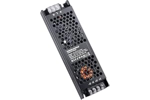 REYLAX Smukły sterownik LED 12 V 300 W 25 A, transformator niskiego napięcia 240 V na 12 V DC, zasilacz taśmy LED, zasilacz LED o stałym napięciu do 12 V LED Downlight, listwa LED, żarówka LED MR11 MR16