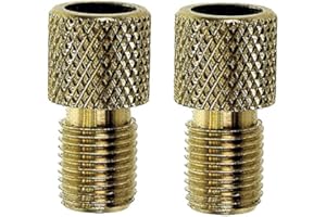 cyclingcolors 2X raccord de Pompe vélo Embout Valve Presta et Dunlop vers Schrader Chambre à air connecteur Adaptateur Pneu compresseur