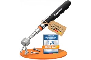 Hansewerk® Oryginalny pręt magnetyczny pręt magnetyczny magnes teleskopowy wysuwany podnośnik magnetyczny pick-up 80 cm drążek teleskopowy mocny pręt magnetyczny sztyft narzędzie