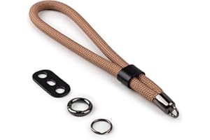 VOVMOEYA Kamera Handschlaufe,Kameragurt aus Seil für Sony Alpha Handschlaufe A7 IV A6400 A6000 Canon EOS Handschlaufe Fujifilm X100V Nikon DSLR Handschlaufe - Braun