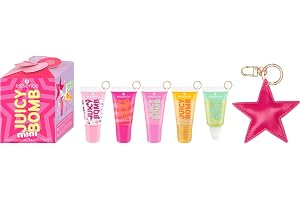 essence JUICY BOMB mini shiny lipgloss set Nr. 01 omedelbart resultat (6ml)