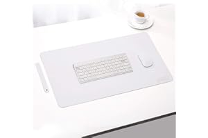 ESCOCO Alfombrilla de escritorio multifuncional, alfombrilla de escritorio de oficina, 60 x 40 cm, de piel sintética, ultrafina, impermeable, alfombrilla de mouse para laptop, alfombrilla de