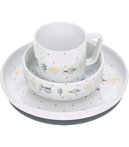 United Labels Paw Patrol Ensemble 3 Pièces Petit-Déjeuner Enfant - Assiette, Bol Et Tasse Avec Skye, Everest Et Liberty
