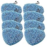 Spares2go Coral Chiffon de nettoyage en microfibre Coque Coussinets pour Aldi Easy Home 59322 1500 W pour nettoyeur vapeur Balai (lot de 8)