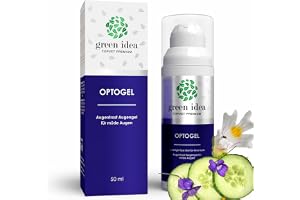Green idea - Uppfriskande ögonkonturgel - OPTOGEL - med Ögontröst, Småborre och Panthenol - Trötta och torra ögon - Ömma och