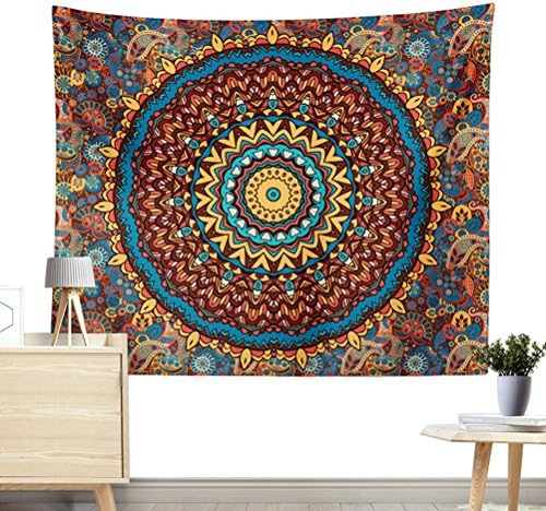 Desun 2 Pieces Mandala Wall Tapestry Boho Beach Towels Art Nature Home Decorations for Living Room Bedroom (Color 3)